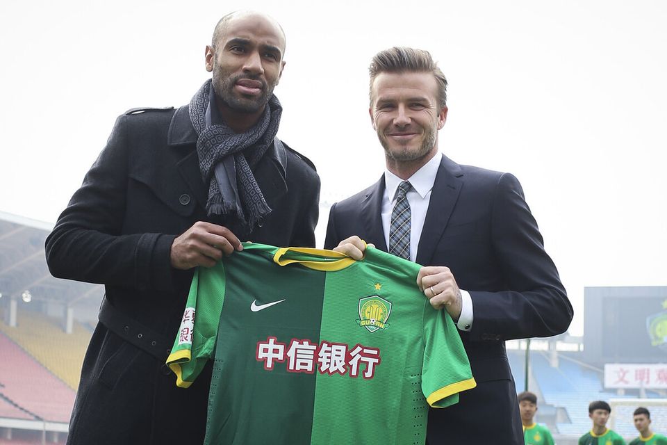 David Beckham Visits Beijing Guo'an Football Club