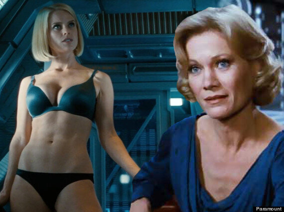 Star Trek Into Darkness Trailer Alice Eve Or Bibi Besch