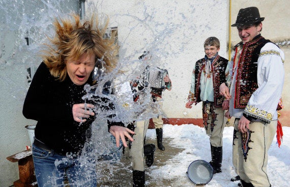 Slovakian Easter Tradition Sees Women Covered In Cold Water And Whacked  With Sticks (PICTURES)