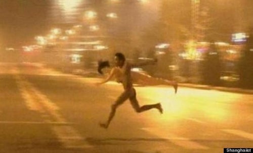 Pictures Of Anonymous Naked Woman Chasing Naked Man Carrying Sex Doll  Through Beijing Go Viral | HuffPost UK Life