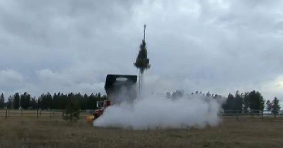 Christmas Tree Rocket 'XMS MissileToe' Sends Decorations SkyHigh