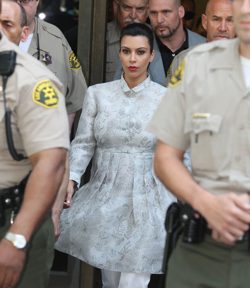 Kim Kardashian And Kris Humphries Attend Their Divorce Hearing