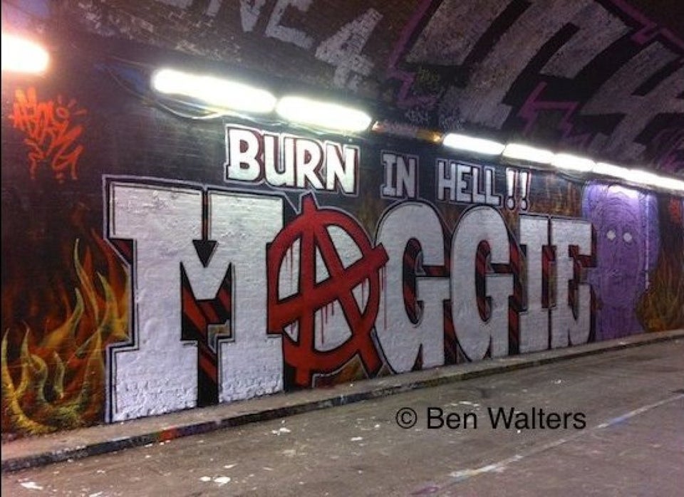 "BURN IN HELL!! MAGGIE"