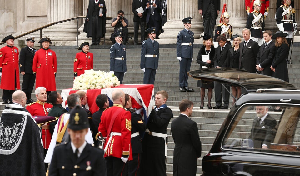 The Ceremonial Funeral Of Former British Prime Minister Baroness Thatcher