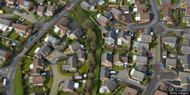 Aerial view of a suburb of Exmouth