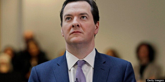 LONDON, UNITED KINGDOM - APRIL 02: Chancellor of the Exchequer George Osborne listens to a speech by the Governor of the Bank of England Mervyn King during the opening of the Prudential Regulation Authority (PRA) on April 2, 2013 in London, England. The PRA is now responsible for the regulation of approximately 1,700 financial firms including banks, building societies, credit unions, insurers and major investment firms. (Photo by Lefteris Pitarakis - WPA Pool/Getty Images)