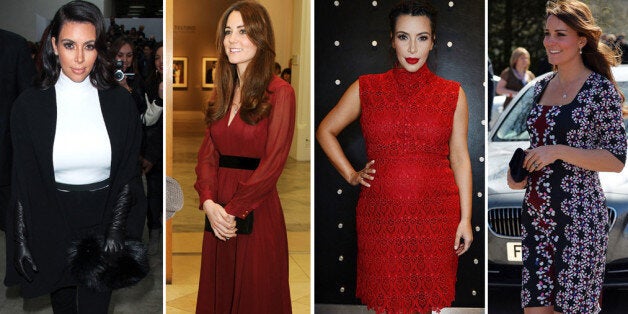 How Kim Kardashian and Kate Middleton mix pregnancy and fashion