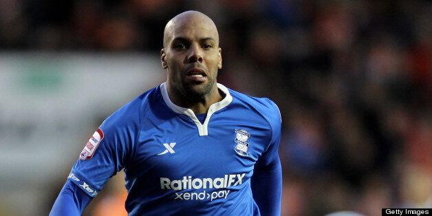 BLACKPOOL, ENGLAND - MAY 04: Marlon King of Birmingham City in action during the npower Championship Playoff Semi Final 1st leg match between Blackpool and Birmingham City at Bloomfield Road on May 4, 2012 in Blackpool, England. (Photo by Mark Thompson/Getty Images)