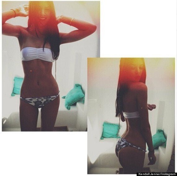 Kylie and Kendall Jenner show off their bikini bodies in Instagram selfie