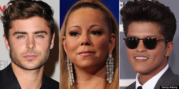 Gay rumour stars have included Zac Efron, Mariah Carey and Bruno Mars
