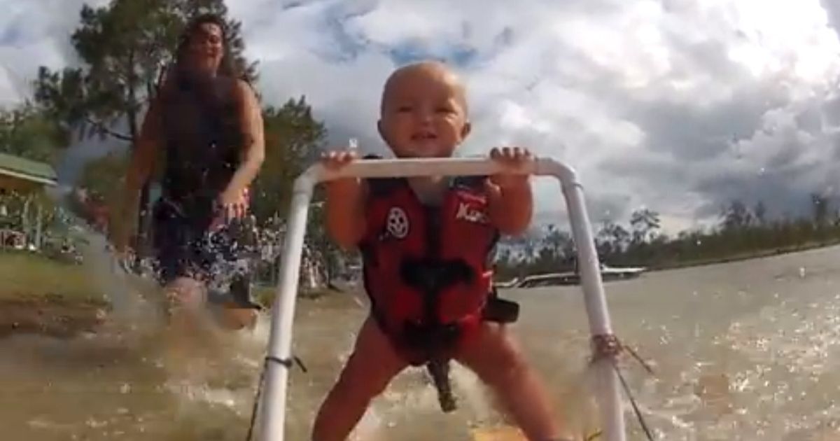 Waterskiing Baby! (VIDEO) | HuffPost UK Comedy