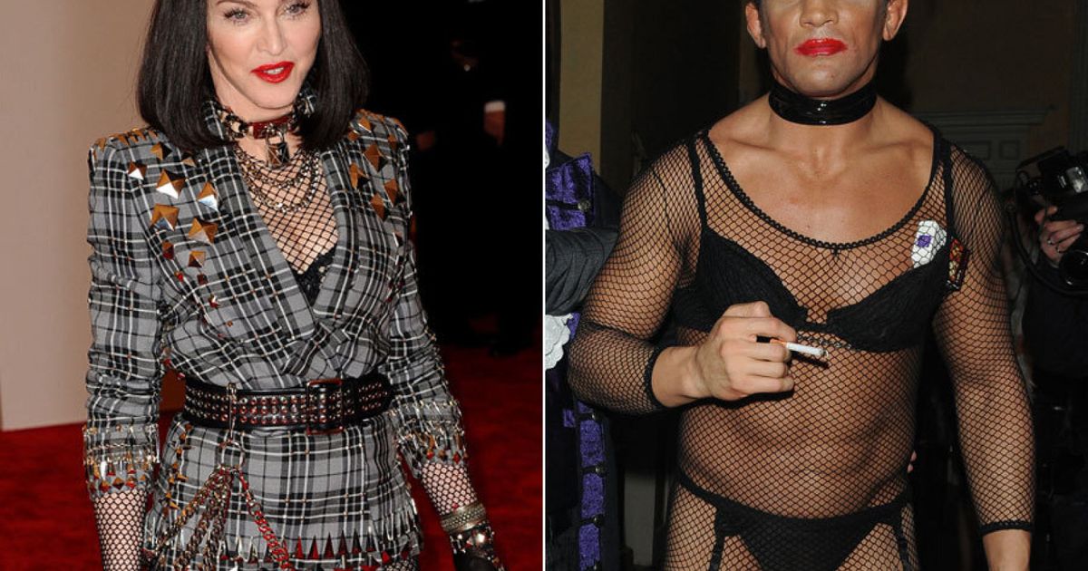 Katie Price Madonna At The Met Ball Looked Like Alex Reid Cross