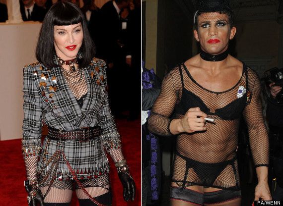 Katie Price Madonna At The Met Ball Looked Like Alex Reid Cross