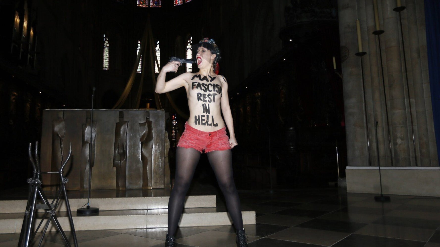 Graduation album variable Compliment Topless Femen Activist Touts Fake Gun In Notre Dame Cathedral Protest After Dominique Venner's Suicide | HuffPost UK News Graduation album variable Compliment Topless Femen Activist Touts Fake Gun In Notre Dame Cathedral Protest After Dominique Venner's Suicide | HuffPost UK News