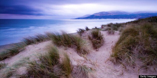 Sand dunes at Murlough. The dunes are thought to be 6,000 years old. A particularly stormy period in the 13th and 14th centuries resulted in a huge movement of sand and as a result dune upon dune was formed to create the unusually high dunes we see today.
