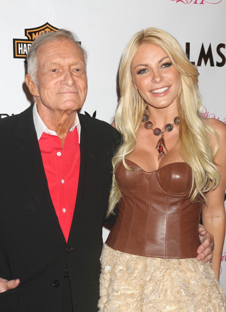 Hugh Hefner and Crystal Harris 