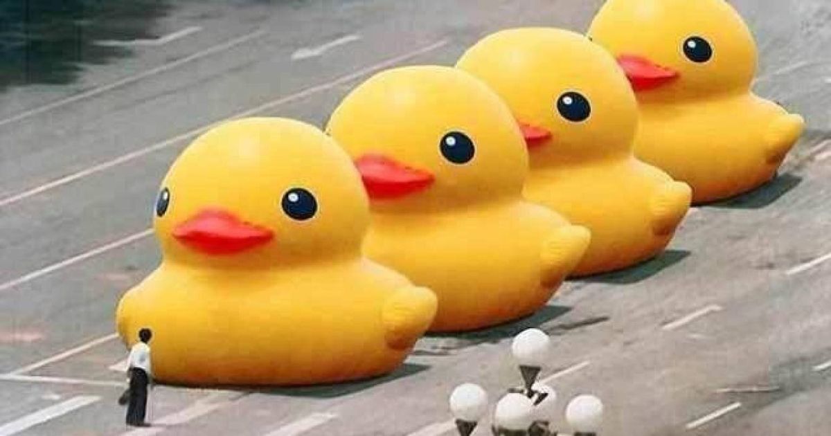 Tiananmen Square Duck Memes Posted To Get Past Chinese Censors On 24th 
