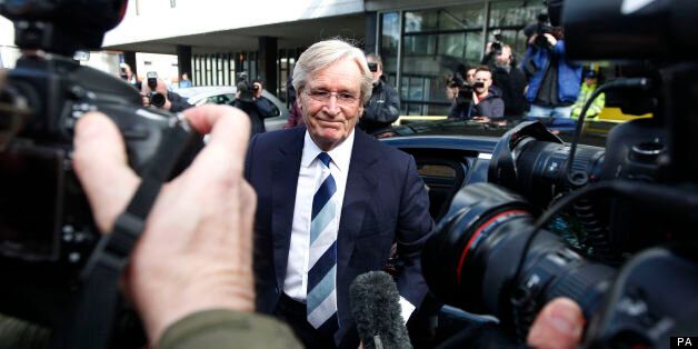 Coronation Street actor Bill Roache arrives at Preston Magistrates' Court where he is accused of raping a 15-year-old girl.