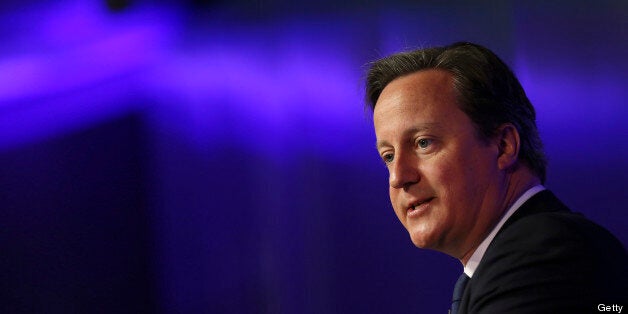 David Cameron, U.K. prime minister, speaks during the G8 social impact investment forum at Bloomberg LP's offices in London, U.K., on Thursday, June 6, 2013. Cameron said his government will give tax breaks to investments that qualify as having a 'social impact' and set up an exchange to allow such instruments to be traded. Photographer: Chris Ratcliffe/Bloomberg via Getty Images