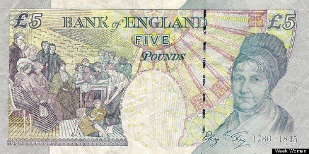 Elizabeth Fry is only woman featured on British banknotes other than the Queen