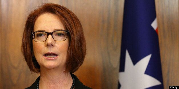 Julia Gillard has attacked a 'sexist' fundraising menu