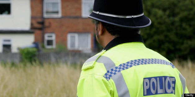 Birmingham, UNITED KINGDOM: A policeman stands guard (file photo)