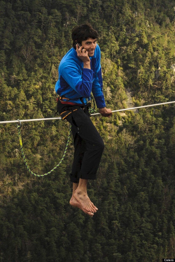 Picture Of The Day: High Wire Walker Takes Phone Call At 1,000ft ...