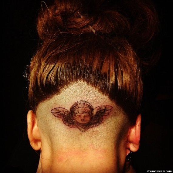 Lady Gaga Gets Shaved Head Tattoo On Stage At Perfume Launch (PICS) | HuffPost UK News Lady Gaga Gets Shaved Head Tattoo On Stage At Perfume Launch (PICS) | HuffPost UK News