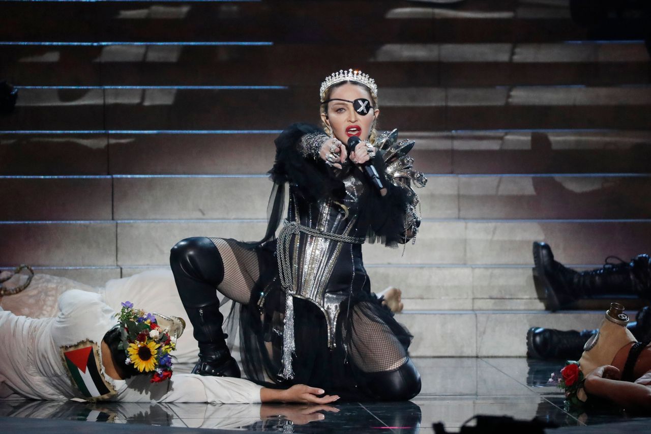 Madonna performed a section from Dark Ballet at Eurovision