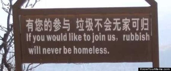 10 Hilariously Bad English Translations In Signs (PHOTOS) | HuffPost UK Comedy 10 Hilariously Bad English Translations In Signs (PHOTOS) | HuffPost UK Comedy
