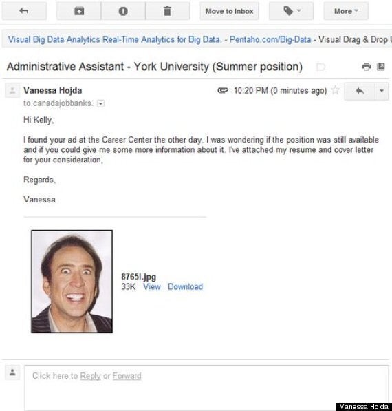 Jobseeker Attaches Picture Of Nicolas Cage Instead Of CV ...