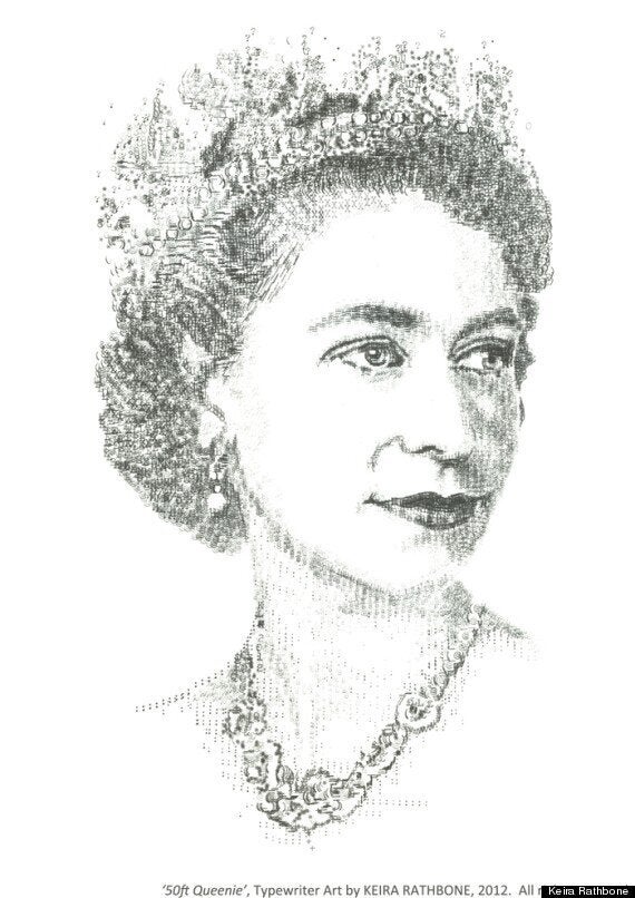 Typewriter Artist Keira Rathbone Honours The Queen With New Artwork