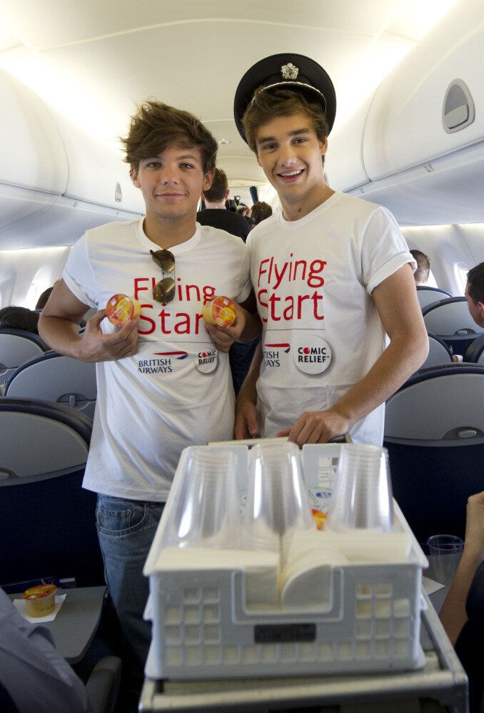 One Direction turn flight attendants