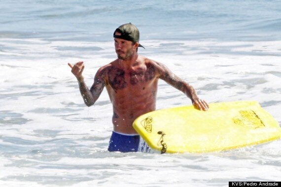 David Beckham Shows Off New Chest Tattoo On California Beach (PICTURES) | HuffPost UK Sport David Beckham Shows Off New Chest Tattoo On California Beach (PICTURES) | HuffPost UK Sport