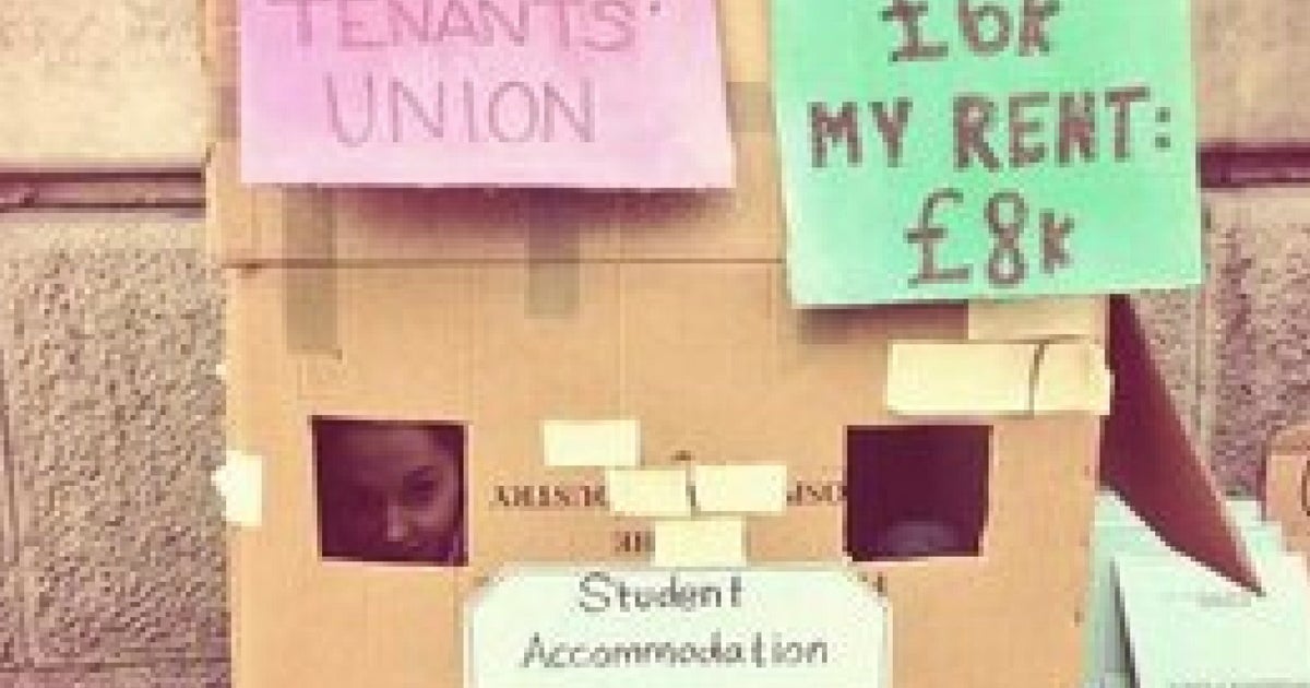 London Students Build Cardboard City To Protest Unaffordable Housing ...