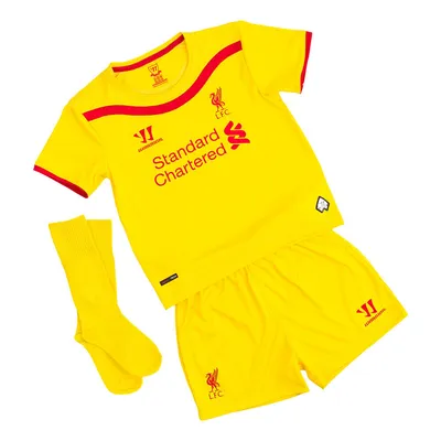 Mens WARRIOR Yellow 14/15 Liverpool Away Jersey Sz M