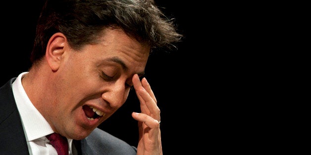 Leader of the Labour Party Ed Miliband delivers a speech on education policy at his former school Haverstock School, in north London.