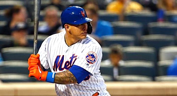 Wilson Ramos, pictured hitting in a previous Mets home game, got quite a surprise on Thursday night during the game.