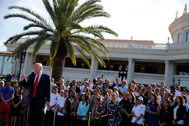 “Donald Trump and the country might be happier if he went back to being a full-time golf course owner,” said Robert Weissman, president of the liberal group Public Citizen.