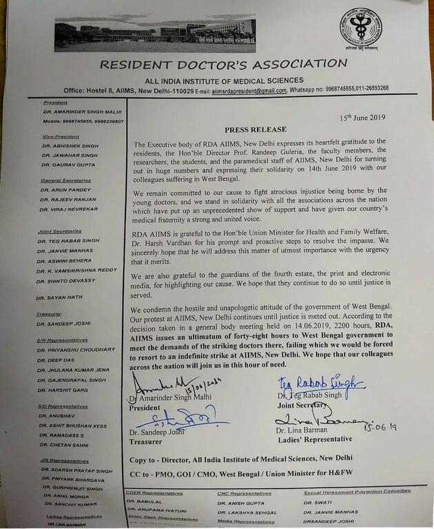 AIIMS Doctors Call Off Strike, Issue 48 Hours