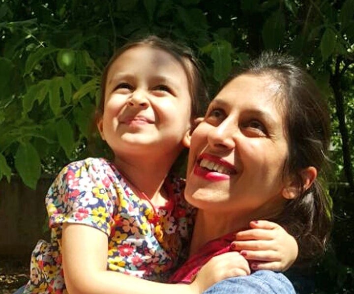 Nazanin Zaghari-Ratcliffe and her daughter Gabriella before her imprisonment.