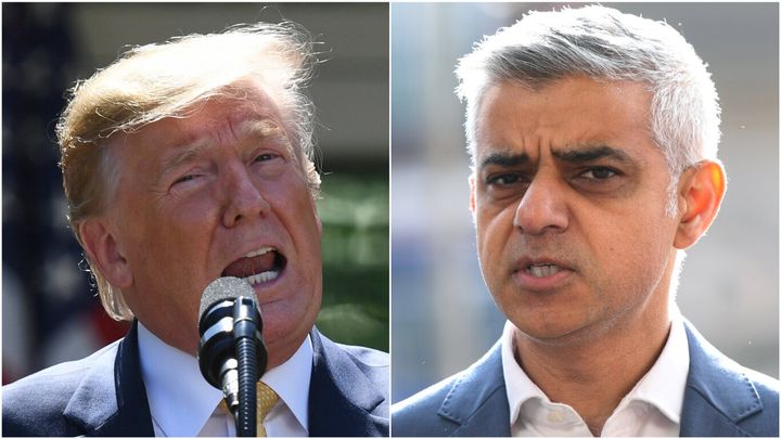 Donald Trump has criticised London Mayor Sadiq Khan over recent violence.