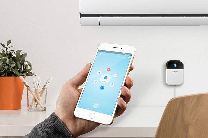 The Sensibo Sky is a smart AC controller that turns any air conditioner into a smart air conditioner.