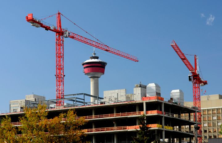 Condo construction in Calgary.