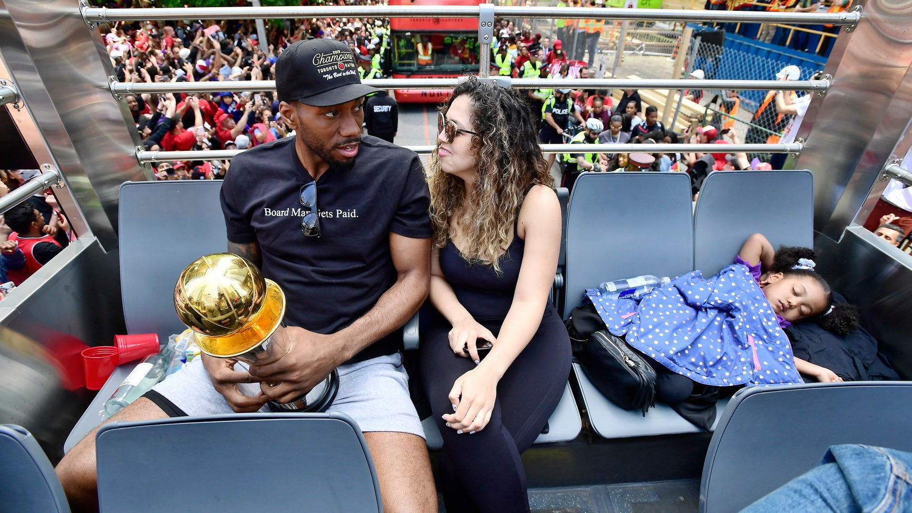 picture Kawhi Leonard Wife And Kids raptors parade is parent goals