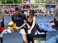 Kawhi Leonard s Daughter Napping Through The Raptors Parade Is Parent Goals HuffPost Parents
