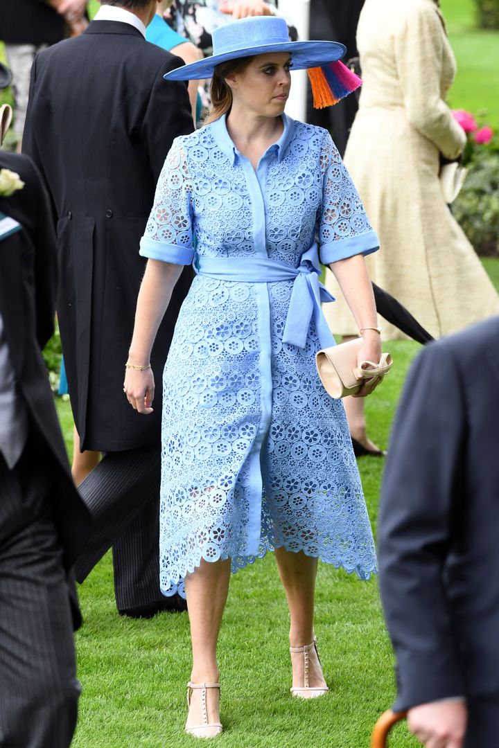 Princess Beatrice of York arriving during day one of Royal Ascot at Ascot Racecourse.