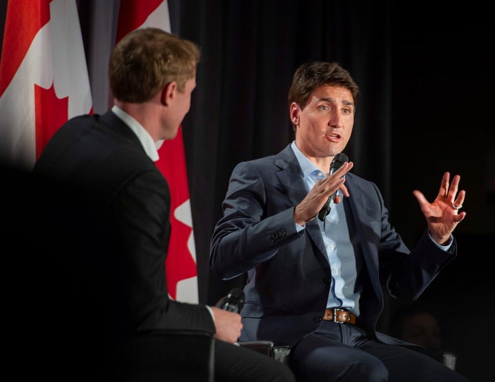 Prime Minister Justin Trudeau at an open Liberal Party fundraising event in Montreal, Que. on June 17, 2019. 