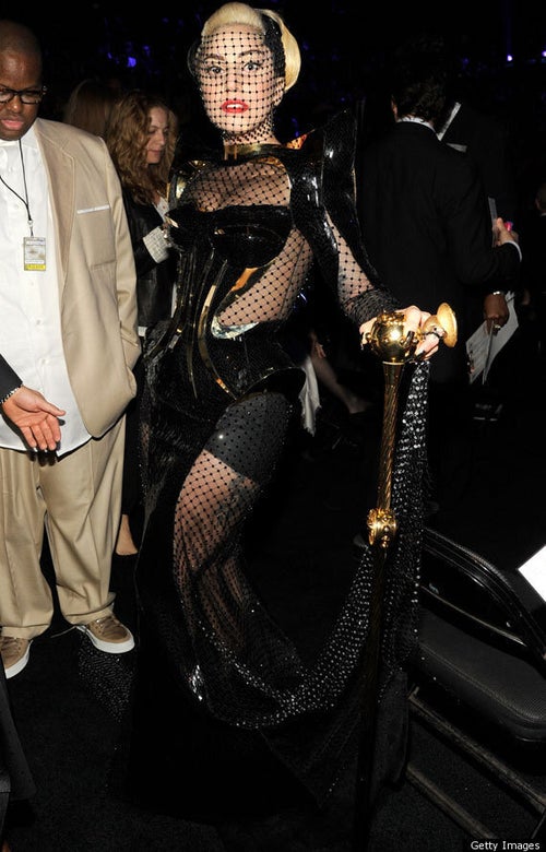 Lady Gaga Skips Grammys Red Carpet But Still Shocks Awards With Dominatrix  Outfit | HuffPost UK News