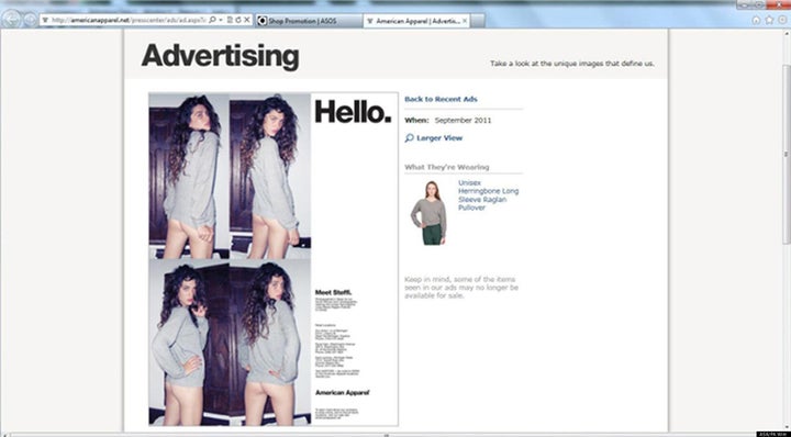 American Apparel has ANOTHER advert banned